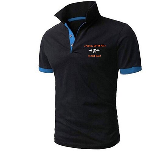 Men's Collar Polo Shirt Golf Shirt Graphic Skull Turndown Blue Black Hot Stamping Outdoor Halloween Short Sleeve Button-Down Print Clothing Apparel Fashion Designer Casual Comfortable / Sports
Men's Collar Polo Shirt Golf Shirt Graphic Skull Turndown Blue Black Hot Stamping Outdoor Halloween Short Sleeve Button-Down Print Clothing Apparel Fashion Designer Casual Comfortable / Sports