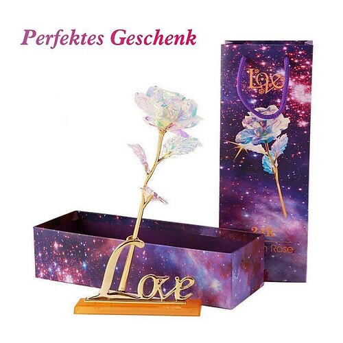 1 pcs Artificial Flowers 24k Gold Rose with Box New Year Valentinex27s Day Gift/Present Foil Flowers Home Decor Fake Roses
1 pcs Artificial Flowers 24k Gold Rose with Box New Year Valentinex27s Day Gift/Present Foil Flowers Home Decor Fake Roses