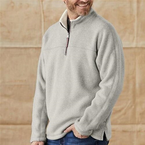 Men's Pullover Quarter Zipper Hoodie Solid Color Zipper Daily Holiday Going out non-printing Streetwear Casual Retro Hoodies Sweatshirts Long Sleeve White / Winter / Fall / Winter
Men's Pullover Quarter Zipper Hoodie Solid Color Zipper Daily Holiday Going out non-printing Streetwear Casual Retro Hoodies Sweatshirts Long Sleeve White / Winter / Fall / Winter
