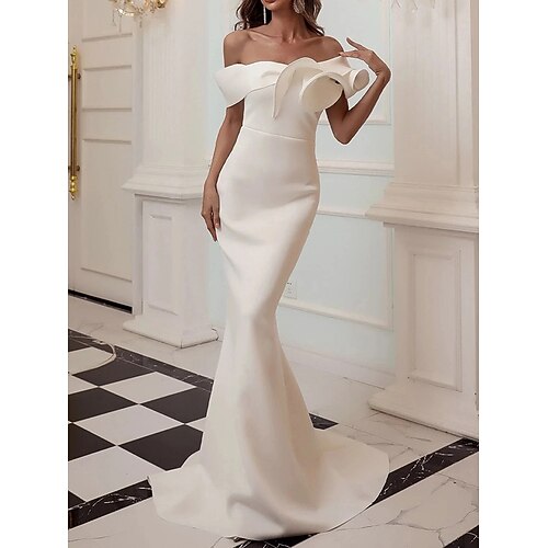 Women's Party Dress Bodycon Maxi long Dress White Black Red Sleeveless Pure Color Ruffle Fall Winter Off Shoulder Party Elegant Luxurious 2022 S M L XL 2XL
Women's Party Dress Bodycon Maxi long Dress White Black Red Sleeveless Pure Color Ruffle Fall Winter Off Shoulder Party Elegant Luxurious 2022 S M L XL 2XL