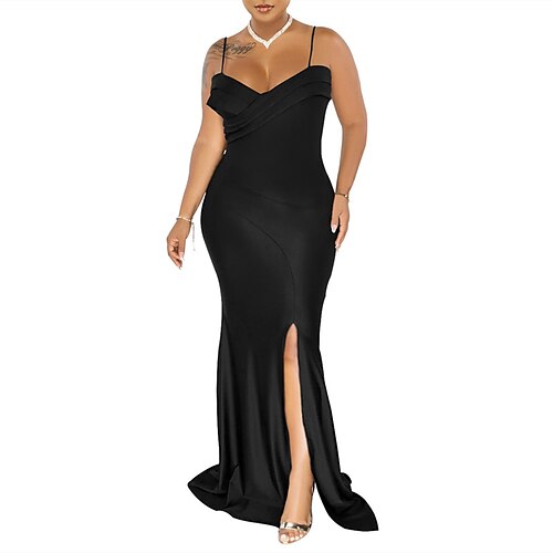 Women's Cocktail Dress Bodycon Slip Dress Long Dress Maxi Dress Black Blue Yellow Sleeveless Pure Color Ruched Winter Fall Autumn Spaghetti Strap Fashion Evening Party Wedding Guest Slim 2022 S M L
Women's Cocktail Dress Bodycon Slip Dress Long Dress Maxi Dress Black Blue Yellow Sleeveless Pure Color Ruched Winter Fall Autumn Spaghetti Strap Fashion Evening Party Wedding Guest Slim 2022 S M L