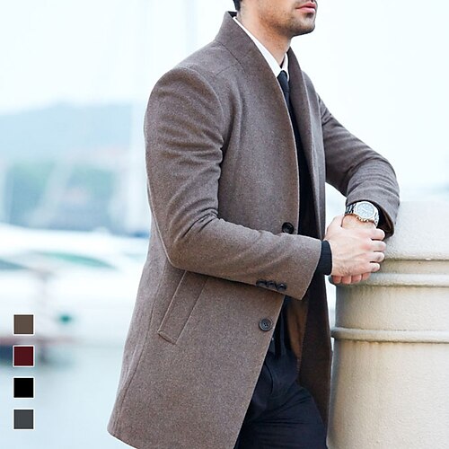 Per uomo Cappotto invernale Cappotto di lana Cappotto corto Ufficio Attività commerciale Inverno Autunno Cashmere imitazione Antivento Tenere al caldo Capispalla Abbigliamento Moda Formale non-stampa
Per uomo Cappotto invernale Cappotto di lana Cappotto corto Ufficio Attività commerciale Inverno Autunno Cashmere imitazione Antivento Tenere al caldo Capispalla Abbigliamento Moda Formale non-stampa