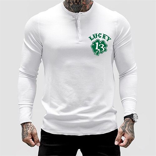 Men's T shirt Tee Graphic Letter Crew Neck White Long Sleeve Hot Stamping Street Daily Button-Down Print Tops Fashion Designer Casual Comfortable / Sports
Men's T shirt Tee Graphic Letter Crew Neck White Long Sleeve Hot Stamping Street Daily Button-Down Print Tops Fashion Designer Casual Comfortable / Sports