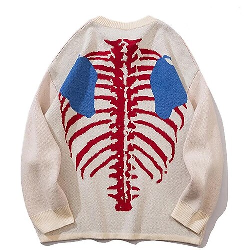 Women's Ugly Sweater Pullover Sweater Jumper Ribbed Knit Patchwork Knitted Skeleton Crew Neck Stylish Casual Outdoor Christmas Fall Winter White Black M L XL / Long Sleeve
Women's Ugly Sweater Pullover Sweater Jumper Ribbed Knit Patchwork Knitted Skeleton Crew Neck Stylish Casual Outdoor Christmas Fall Winter White Black M L XL / Long Sleeve