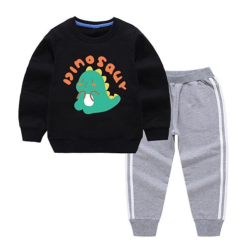 2 Pieces Kids Boys Hoodie & Pants Clothing Set Outfit Letter Dinosaur Long Sleeve Cotton Set Vacation Fashion Comfort Winter Fall 3-10 Years Green Black Yellow
2 Pieces Kids Boys Hoodie & Pants Clothing Set Outfit Letter Dinosaur Long Sleeve Cotton Set Vacation Fashion Comfort Winter Fall 3-10 Years Green Black Yellow