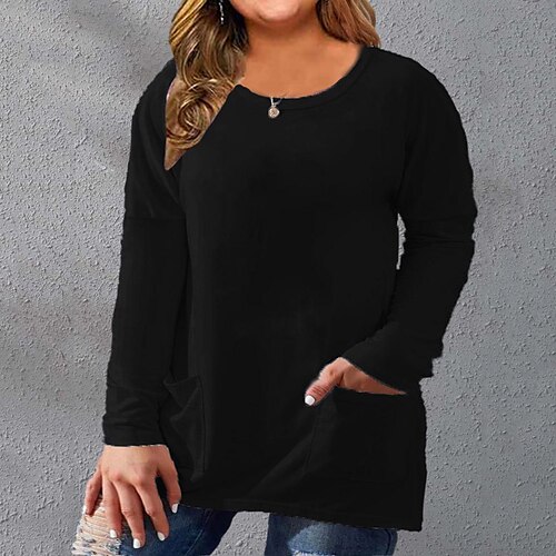 Dame T-shirt Stor rød læderrødt Amy Green Helfarve Langærmet Hjem Daglig Basale Afslappet Rund hals L
Dame T-shirt Stor rød læderrødt Amy Green Helfarve Langærmet Hjem Daglig Basale Afslappet Rund hals L