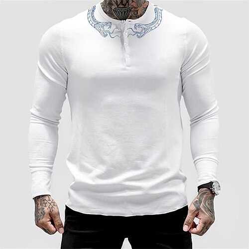 Men's T shirt Tee Graphic Snake Crew Neck White Long Sleeve Hot Stamping Street Daily Button-Down Print Tops Fashion Designer Casual Comfortable / Sports
Men's T shirt Tee Graphic Snake Crew Neck White Long Sleeve Hot Stamping Street Daily Button-Down Print Tops Fashion Designer Casual Comfortable / Sports