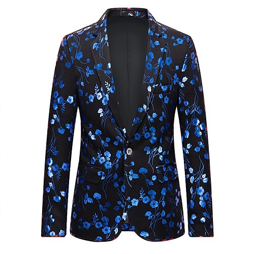 Men's Prom Blazer Regular Standard Fit Pattern Single Breasted One-button Blue Red Black 2022
Men's Prom Blazer Regular Standard Fit Pattern Single Breasted One-button Blue Red Black 2022