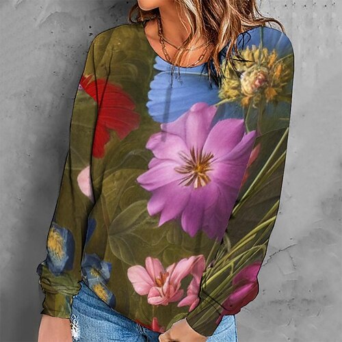 Women's Sweatshirt Pullover Retro Green Graphic Geometric Tie Dye Casual Round Neck Long Sleeve S M L XL 2XL 3XL / Winter
Women's Sweatshirt Pullover Retro Green Graphic Geometric Tie Dye Casual Round Neck Long Sleeve S M L XL 2XL 3XL / Winter