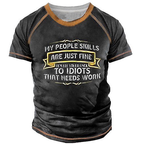 Men's Unisex T shirt Tee Letter Graphic Prints Crew Neck Black 3D Print Outdoor Street Short Sleeve Print Clothing Apparel Sports Designer Casual Big and Tall / Summer / Summer
Men's Unisex T shirt Tee Letter Graphic Prints Crew Neck Black 3D Print Outdoor Street Short Sleeve Print Clothing Apparel Sports Designer Casual Big and Tall / Summer / Summer