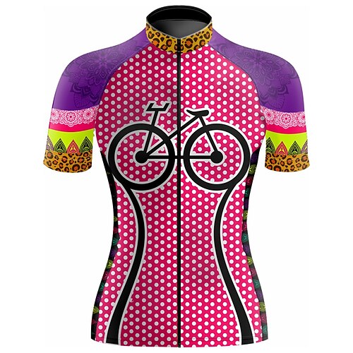 21Grams Women's Cycling Jersey Short Sleeve Bike Top with 3 Rear Pockets Mountain Bike MTB Road Bike Cycling Quick Dry Moisture Wicking Red Polka Dot Leopard Spandex Sports Clothing Apparel
21Grams Women's Cycling Jersey Short Sleeve Bike Top with 3 Rear Pockets Mountain Bike MTB Road Bike Cycling Quick Dry Moisture Wicking Red Polka Dot Leopard Spandex Sports Clothing Apparel
