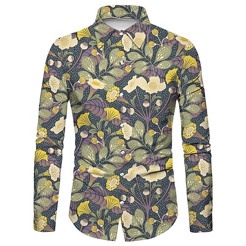 Men's Shirt Graphic Shirt Floral Turndown Navy Blue 3D Print Outdoor Street Long Sleeve Button-Down Print Clothing Apparel Fashion Designer Casual Breathable
Men's Shirt Graphic Shirt Floral Turndown Navy Blue 3D Print Outdoor Street Long Sleeve Button-Down Print Clothing Apparel Fashion Designer Casual Breathable