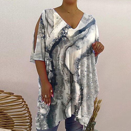 Women's Plus Size Tops T shirt Tee Graphic Animal Print Half Sleeve V Neck Casual Festival Daily Vacation Cotton Spandex Jersey Fall Winter Green Blue
Women's Plus Size Tops T shirt Tee Graphic Animal Print Half Sleeve V Neck Casual Festival Daily Vacation Cotton Spandex Jersey Fall Winter Green Blue