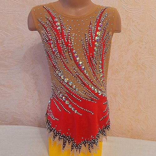 Rhythmic Gymnastics Leotards Gymnastics Leotards Women's Girls' Bodysuit Stretchy Breathable Sparkly Sleeveless Training Performance Competition Training Athletic Artistic Gymnastics Gymnastics Red
Rhythmic Gymnastics Leotards Gymnastics Leotards Women's Girls' Bodysuit Stretchy Breathable Sparkly Sleeveless Training Performance Competition Training Athletic Artistic Gymnastics Gymnastics Red