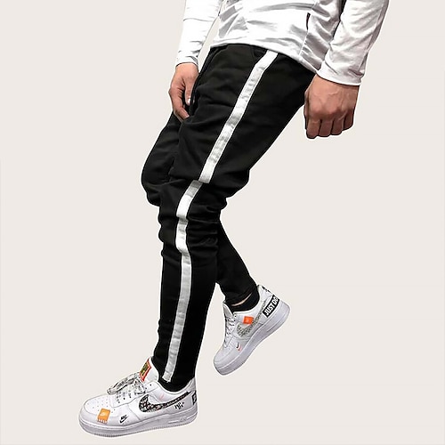 Men's Joggers Chinos Trousers Casual Pants Drawstring Elastic Waist Solid Color Daily Streetwear Black
Men's Joggers Chinos Trousers Casual Pants Drawstring Elastic Waist Solid Color Daily Streetwear Black
