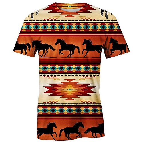 Men's Unisex T shirt Tee Animal Horse Graphic Prints Crew Neck Brown Short Sleeve 3D Print Outdoor Street Print Tops Sports Casual Classic Comfortable / Summer / Summer
Men's Unisex T shirt Tee Animal Horse Graphic Prints Crew Neck Brown Short Sleeve 3D Print Outdoor Street Print Tops Sports Casual Classic Comfortable / Summer / Summer