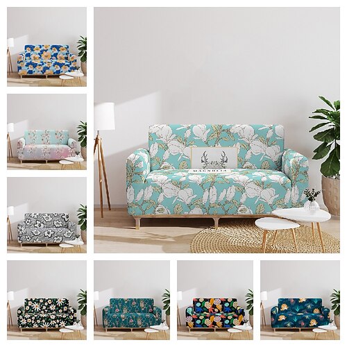 Floral Printed Sofa Cover Stretch Slipcovers Soft Durable Couch Cover 1 Piece Spandex Fabric Washable Furniture Protector fit Armchair Seat/Loveseat/Sofa/XL Sofa
Floral Printed Sofa Cover Stretch Slipcovers Soft Durable Couch Cover 1 Piece Spandex Fabric Washable Furniture Protector fit Armchair Seat/Loveseat/Sofa/XL Sofa