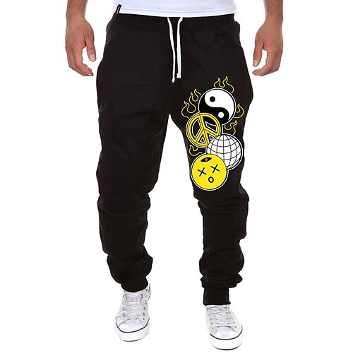 Men's Sweatpants Joggers Trousers Drawstring Side Pockets Elastic Waist Graphic Prints Comfort Breathable Sports Outdoor Casual Daily Cotton Blend Terry Streetwear Designer White Black Micro-elastic
Men's Sweatpants Joggers Trousers Drawstring Side Pockets Elastic Waist Graphic Prints Comfort Breathable Sports Outdoor Casual Daily Cotton Blend Terry Streetwear Designer White Black Micro-elastic