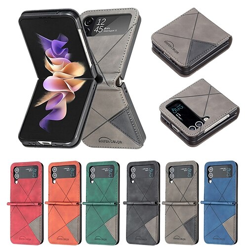 Phone Case For Samsung Galaxy Flip Z Flip 4 Z Flip 3 Portable Flip Full Body Protective Geometric Pattern PU Leather
Phone Case For Samsung Galaxy Flip Z Flip 4 Z Flip 3 Portable Flip Full Body Protective Geometric Pattern PU Leather