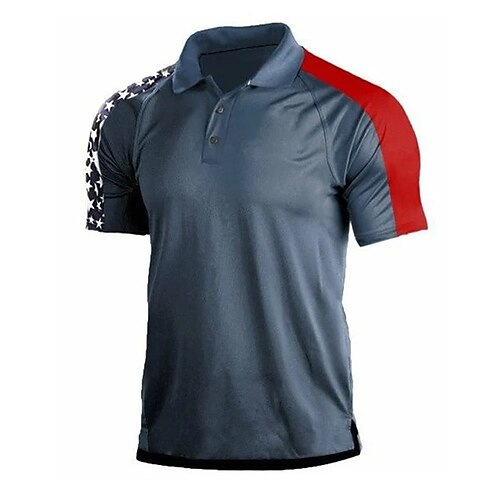 Men's Collar Polo Shirt Golf Shirt National Flag Turndown Blue 3D Print Outdoor Casual Short Sleeve Button-Down Print Clothing Apparel Fashion Designer Casual Comfortable / Sports
Men's Collar Polo Shirt Golf Shirt National Flag Turndown Blue 3D Print Outdoor Casual Short Sleeve Button-Down Print Clothing Apparel Fashion Designer Casual Comfortable / Sports