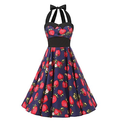 Women's A Line Dress Swing Dress Short Mini Dress Blue Sleeveless Print Backless Cold Shoulder Bow Fall Winter Halter Neck Fashion Vintage 2022 S M L XL XXL / Cotton
Women's A Line Dress Swing Dress Short Mini Dress Blue Sleeveless Print Backless Cold Shoulder Bow Fall Winter Halter Neck Fashion Vintage 2022 S M L XL XXL / Cotton
