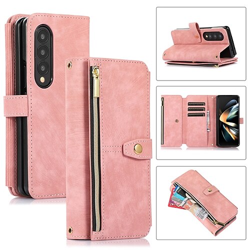 Phone Case For Samsung Galaxy Wallet Card Z Fold 4 Z Fold 3 Wallet Zipper Full Body Protective Solid Colored PU Leather
Phone Case For Samsung Galaxy Wallet Card Z Fold 4 Z Fold 3 Wallet Zipper Full Body Protective Solid Colored PU Leather