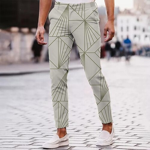 Men's Chinos Slacks Trousers Jogger Pants Geometric Pattern Comfort Soft Office Business Streetwear Casual Green Black Inelastic / Spring
Men's Chinos Slacks Trousers Jogger Pants Geometric Pattern Comfort Soft Office Business Streetwear Casual Green Black Inelastic / Spring