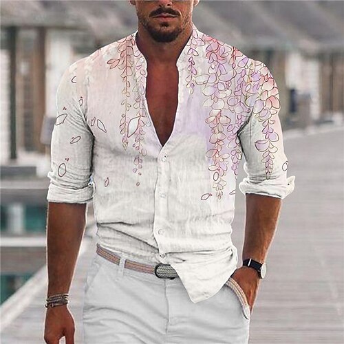 Men's Shirt Graphic Shirt Leaves Turndown Purple 3D Print Outdoor Street Button-Down Print Clothing Apparel Fashion Designer Casual Breathable / Long Sleeve / Long Sleeve
Men's Shirt Graphic Shirt Leaves Turndown Purple 3D Print Outdoor Street Button-Down Print Clothing Apparel Fashion Designer Casual Breathable / Long Sleeve / Long Sleeve