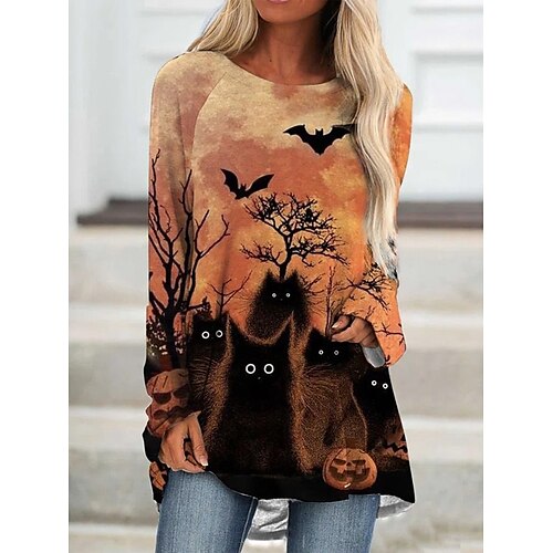 Mulheres Vestido casual Vestido T shirt Vestido de turno Laranja Manga Longa Gato Imprimir Inverno Outono Gola Redonda Ajuste Largo 2022 S M L XL XXL XXXL 4XL 5XL
Mulheres Vestido casual Vestido T shirt Vestido de turno Laranja Manga Longa Gato Imprimir Inverno Outono Gola Redonda Ajuste Largo 2022 S M L XL XXL XXXL 4XL 5XL