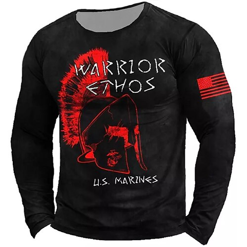 Men's Unisex T shirt Tee Letter Graphic Prints Crew Neck Black 3D Print Outdoor Street Long Sleeve Print Clothing Apparel Basic Sports Designer Casual
Men's Unisex T shirt Tee Letter Graphic Prints Crew Neck Black 3D Print Outdoor Street Long Sleeve Print Clothing Apparel Basic Sports Designer Casual