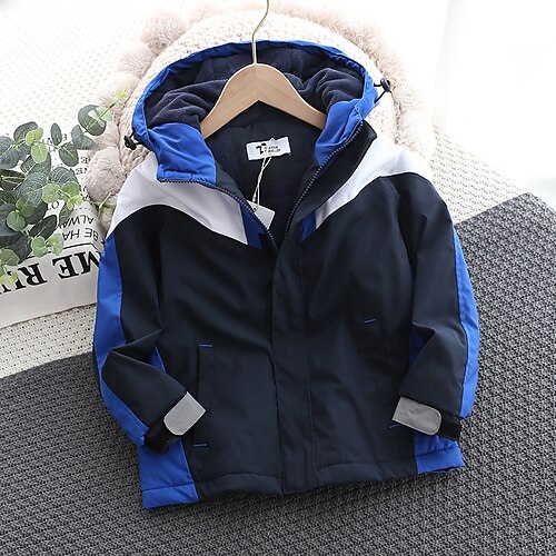 Kids Boys Coat Outerwear Color Block Long Sleeve Coat Daily Cotton Active Cool Blue Winter Fall 3-12 Years
Kids Boys Coat Outerwear Color Block Long Sleeve Coat Daily Cotton Active Cool Blue Winter Fall 3-12 Years