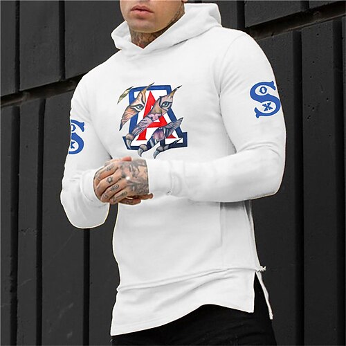 Men's Pullover Hoodie Sweatshirt Hooded Graphic Letter Print Sports Outdoor Daily Sports Hot Stamping Basic Designer Casual Hoodies Sweatshirts Long Sleeve White / Spring / Fall
Men's Pullover Hoodie Sweatshirt Hooded Graphic Letter Print Sports Outdoor Daily Sports Hot Stamping Basic Designer Casual Hoodies Sweatshirts Long Sleeve White / Spring / Fall