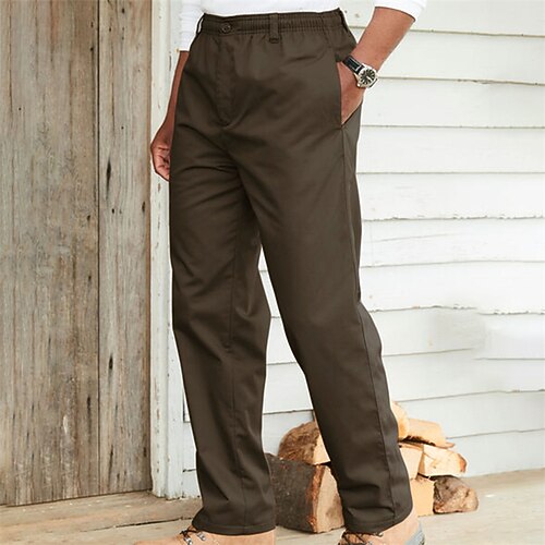 Men's Linen Pants Trousers Casual Pants Pocket Elastic Waist Solid Color Comfort Breathable Casual Daily Streetwear Cotton Blend Sports Fashion ArmyGreen Micro-elastic
Men's Linen Pants Trousers Casual Pants Pocket Elastic Waist Solid Color Comfort Breathable Casual Daily Streetwear Cotton Blend Sports Fashion ArmyGreen Micro-elastic