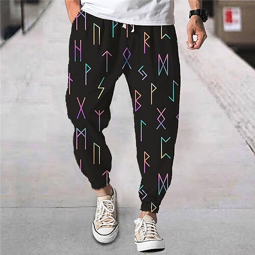 Men's Joggers Trousers Beach Pants Drawstring Elastic Waist 3D Print Graphic Prints Comfort Breathable Sports Outdoor Casual Daily Streetwear Designer Black Micro-elastic / Elasticity
Men's Joggers Trousers Beach Pants Drawstring Elastic Waist 3D Print Graphic Prints Comfort Breathable Sports Outdoor Casual Daily Streetwear Designer Black Micro-elastic / Elasticity