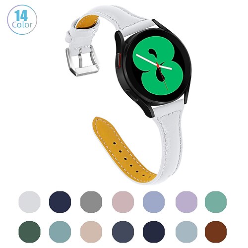 1 pcs Smart Watch Band for Samsung Galaxy Watch 5 40/44MM Watch 5 Pro 45MM Watch 4 Classic 42/46mm Watch 4 40/44mm 20mm Genuine Leather Smartwatch Strap Adjustable Breathable Leather Loop Replacement
1 pcs Smart Watch Band for Samsung Galaxy Watch 5 40/44MM Watch 5 Pro 45MM Watch 4 Classic 42/46mm Watch 4 40/44mm 20mm Genuine Leather Smartwatch Strap Adjustable Breathable Leather Loop Replacement