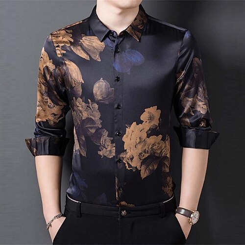 Men's Shirt Graphic Shirt Floral Turndown Black 3D Print Outdoor Street Button-Down Print Clothing Apparel Fashion Designer Casual Breathable / Long Sleeve / Long Sleeve
Men's Shirt Graphic Shirt Floral Turndown Black 3D Print Outdoor Street Button-Down Print Clothing Apparel Fashion Designer Casual Breathable / Long Sleeve / Long Sleeve