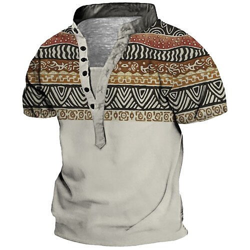 Men's T shirt Tee Henley Shirt Tee Graphic Color Block Stand Collar Gray 3D Print Plus Size Outdoor Daily Short Sleeve Button-Down Print Clothing Apparel Basic Designer Casual Big and Tall / Summer
Men's T shirt Tee Henley Shirt Tee Graphic Color Block Stand Collar Gray 3D Print Plus Size Outdoor Daily Short Sleeve Button-Down Print Clothing Apparel Basic Designer Casual Big and Tall / Summer