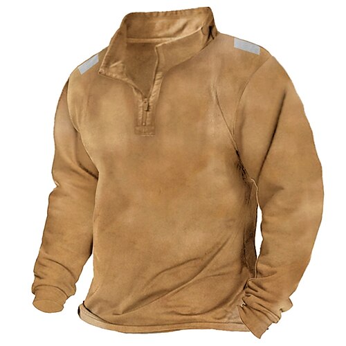 Men's Sweatshirt Pullover Solid Color Zipper Daily Holiday Going out Streetwear Casual Hoodies Sweatshirts Long Sleeve Khaki
Men's Sweatshirt Pullover Solid Color Zipper Daily Holiday Going out Streetwear Casual Hoodies Sweatshirts Long Sleeve Khaki