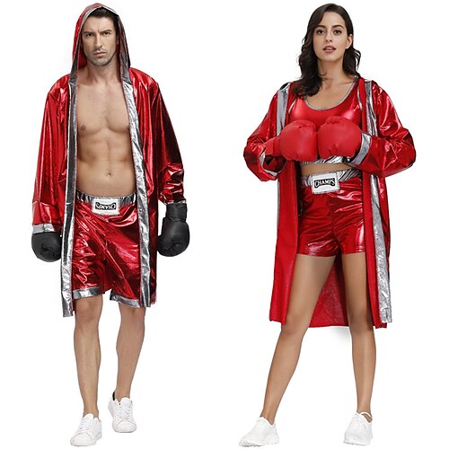 Cosplay Boxer Outfits Couples' Costumes Unisex Movie Cosplay Cosplay Costume Party Red Costume Halloween Carnival Masquerade Polyester
Cosplay Boxer Outfits Couples' Costumes Unisex Movie Cosplay Cosplay Costume Party Red Costume Halloween Carnival Masquerade Polyester