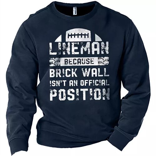 Men's Sweatshirt Pullover Blue Black Crew Neck Graphic Letter Print Sports & Outdoor Streetwear Designer Casual Big and Tall Winter Fall Clothing Apparel Hoodies Sweatshirts Long Sleeve / Spring
Men's Sweatshirt Pullover Blue Black Crew Neck Graphic Letter Print Sports & Outdoor Streetwear Designer Casual Big and Tall Winter Fall Clothing Apparel Hoodies Sweatshirts Long Sleeve / Spring