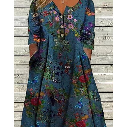Women's Plus Size A Line Dress Floral One Shoulder Print Half Sleeve Winter Fall Casual Midi Dress Daily Weekend Dress
Women's Plus Size A Line Dress Floral One Shoulder Print Half Sleeve Winter Fall Casual Midi Dress Daily Weekend Dress