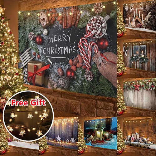 Christmas Party Wall Tapestry Holiday Christmas Tree Gift Art Decor Blanket Curtain Hanging Home Bedroom Living Room Decoration Polyester
Christmas Party Wall Tapestry Holiday Christmas Tree Gift Art Decor Blanket Curtain Hanging Home Bedroom Living Room Decoration Polyester