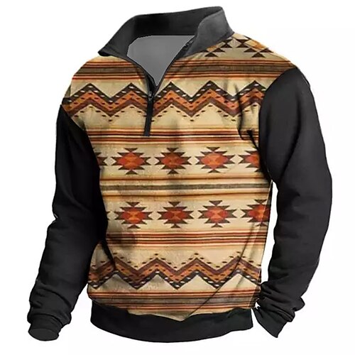 Men's Unisex Zip Up Sweatshirt Pullover Quarter Zipper Sweatshirt Green Blue Purple Brown Gray Half Zip Graphic Prints Zipper Print Daily Sports 3D Print Boho Designer Casual Spring & Fall Clothing
Men's Unisex Zip Up Sweatshirt Pullover Quarter Zipper Sweatshirt Green Blue Purple Brown Gray Half Zip Graphic Prints Zipper Print Daily Sports 3D Print Boho Designer Casual Spring & Fall Clothing