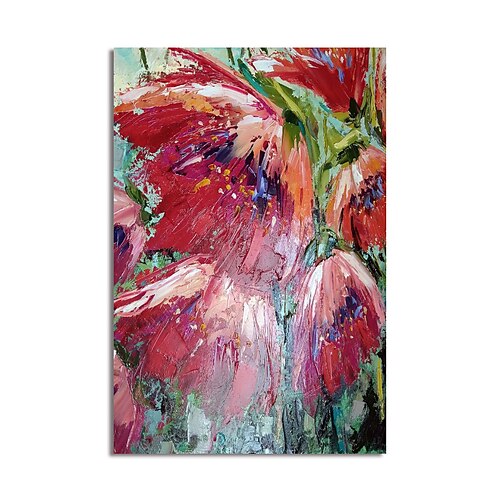 Pintura a óleo pintada à mão arte de parede abstrata flores vermelhas pintura em tela decoração de casa decoração moldura esticada pronta para pendurar
Pintura a óleo pintada à mão arte de parede abstrata flores vermelhas pintura em tela decoração de casa decoração moldura esticada pronta para pendurar