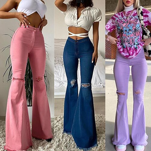 Spicy Girls Punk & Gothic Y2K Year 2000 Pants Women's Wide Leg Cut Out Japanese Cosplay Costumes Purple / Rosy Pink / Blue Solid / Plain Color
Spicy Girls Punk & Gothic Y2K Year 2000 Pants Women's Wide Leg Cut Out Japanese Cosplay Costumes Purple / Rosy Pink / Blue Solid / Plain Color
