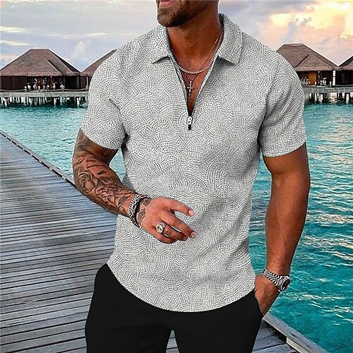 Men's Collar Polo Shirt Golf Shirt Graphic Turndown Blue Yellow Red Gray 3D Print Outdoor Street Short Sleeves Zipper Print Clothing Apparel Fashion Designer Casual Breathable / Summer / Spring
Men's Collar Polo Shirt Golf Shirt Graphic Turndown Blue Yellow Red Gray 3D Print Outdoor Street Short Sleeves Zipper Print Clothing Apparel Fashion Designer Casual Breathable / Summer / Spring