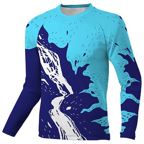 Herre Downhill Jersey Langermet Sykkel Topper med 3 baklommer Pustende Myk Hurtigtørkende Bekvem Blå Graffiti Polyester sport Klær
Herre Downhill Jersey Langermet Sykkel Topper med 3 baklommer Pustende Myk Hurtigtørkende Bekvem Blå Graffiti Polyester sport Klær