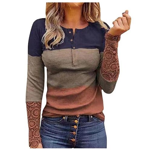 camicetta da donna stampa righe e pizzo scozzese con scollo a V regolare primavera e autunno bianco
camicetta da donna stampa righe e pizzo scozzese con scollo a V regolare primavera e autunno bianco