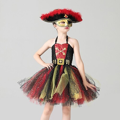 Kids Little Girls' Pirates Of The Caribbean Dress Sequin Color Block A Line Dress Party Halloween Black Asymmetrical Sleeveless Costume Dresses Halloween Spring Summer Regular Fit 3-10 Years
Kids Little Girls' Pirates Of The Caribbean Dress Sequin Color Block A Line Dress Party Halloween Black Asymmetrical Sleeveless Costume Dresses Halloween Spring Summer Regular Fit 3-10 Years