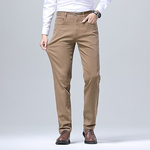 Men's Dress Pants Chinos Trousers Pocket Solid Color Breathable Outdoor Business Casual Daily Cotton Blend Retro Vintage Formal Black Khaki Stretchy
Men's Dress Pants Chinos Trousers Pocket Solid Color Breathable Outdoor Business Casual Daily Cotton Blend Retro Vintage Formal Black Khaki Stretchy